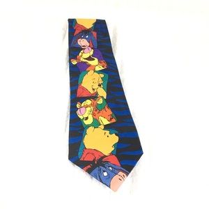 Vintage Disney mid 90s Pooh Tigger Eeyore Tie